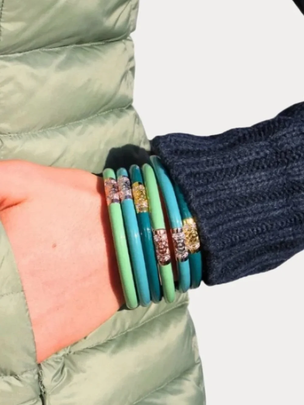 BuDhaGirl Fjord Three Kings All Weather Bangles Size Large